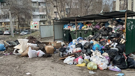 Из-за бездействия "Ситиматика" в Саратове и Энгельсе продолжают расти мусорные горы