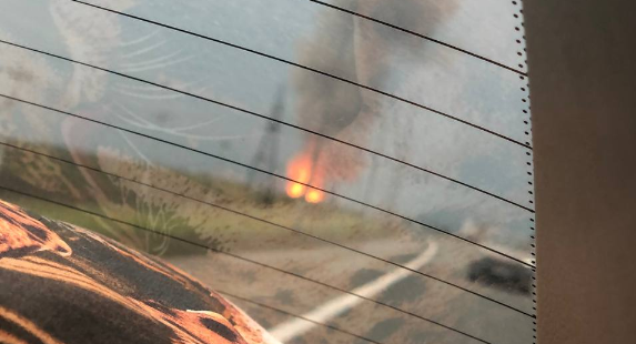 Подписчики сообщают о крупном пожаре на газопроводе под Саратовом