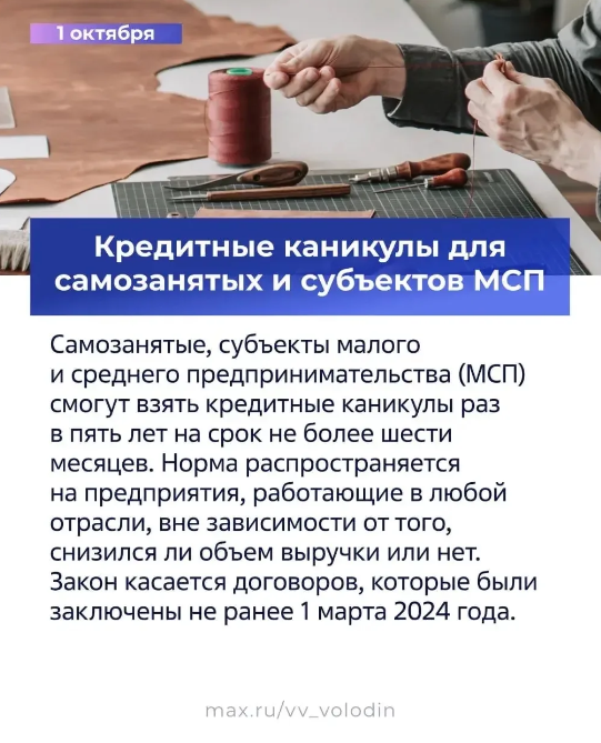 Володин рассказал о законах, которые вступят в силу в октябре