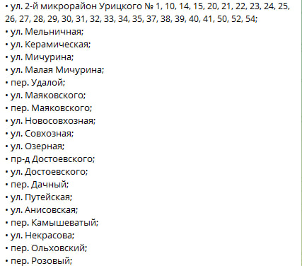 В Энгельсе из-за работ на Урицкого десятки улиц до вечера останутся без газа