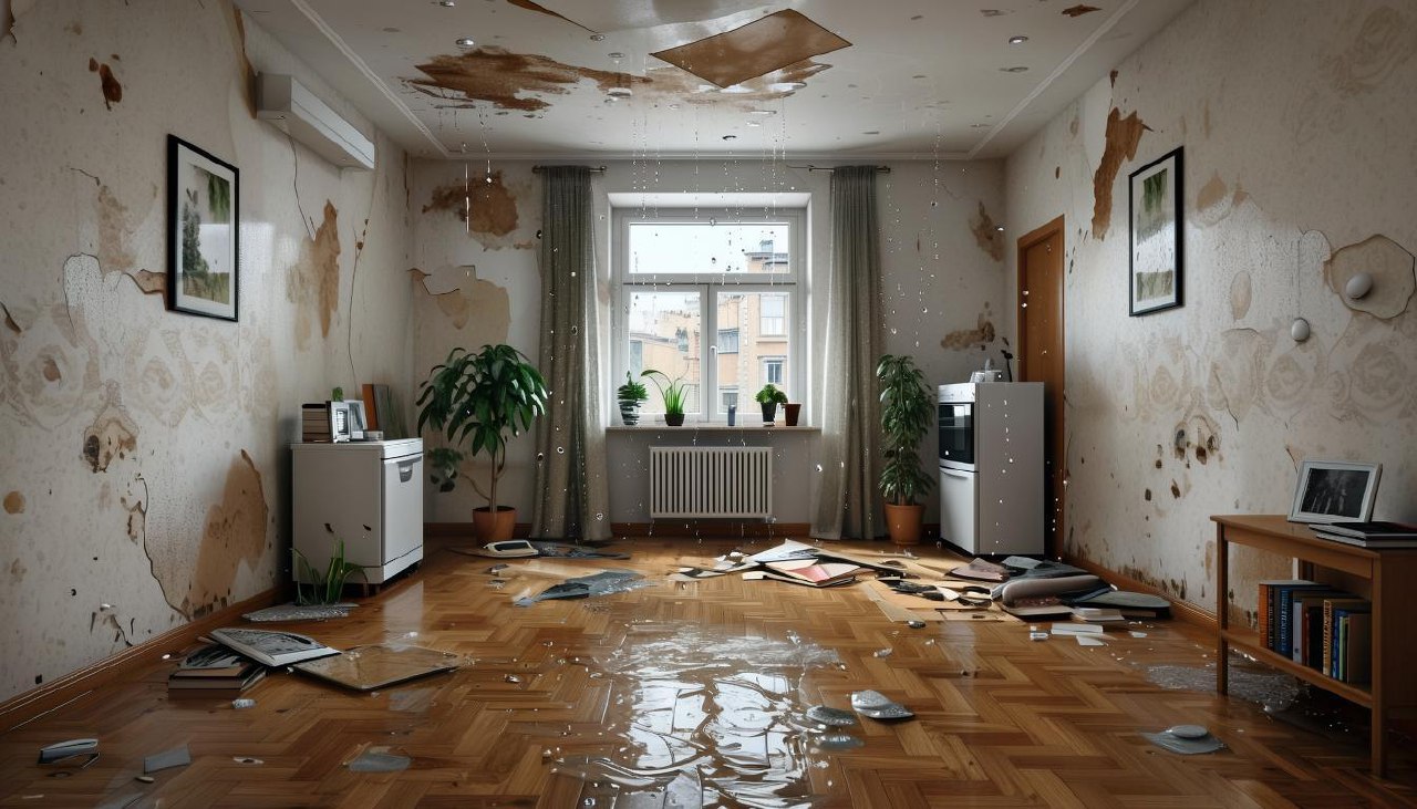 квартиру затопило