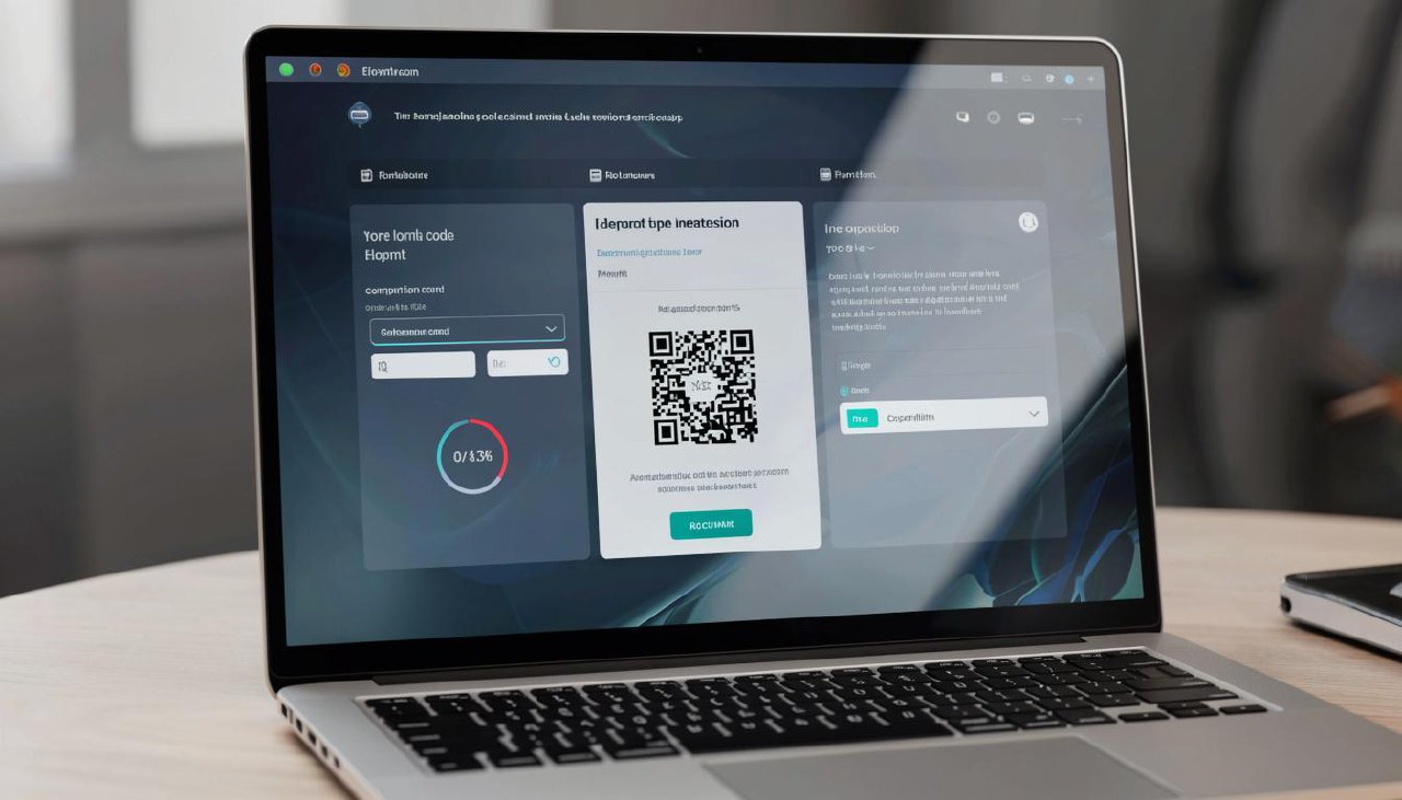 Ноутбук, вход в социальную сеть