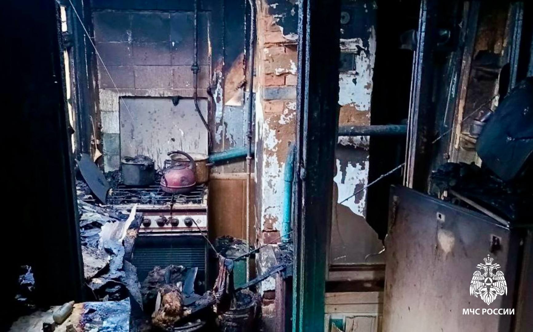 пожар в Ершове