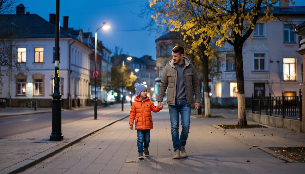 Отец с ребенком