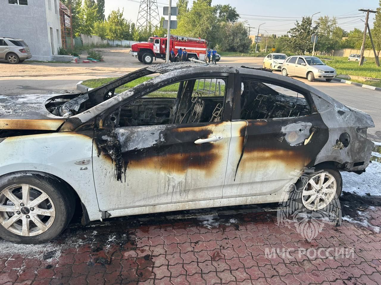 В Саратове на заправке сгорел 