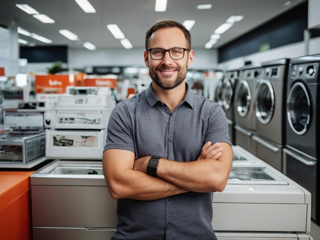 Продавец в магазине техники