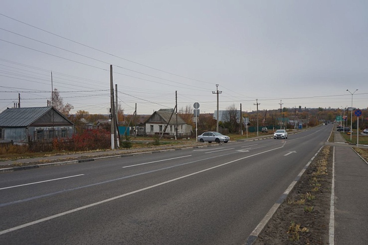 С опережением графика в Саратовской области завершили ремонт двух участков дорог