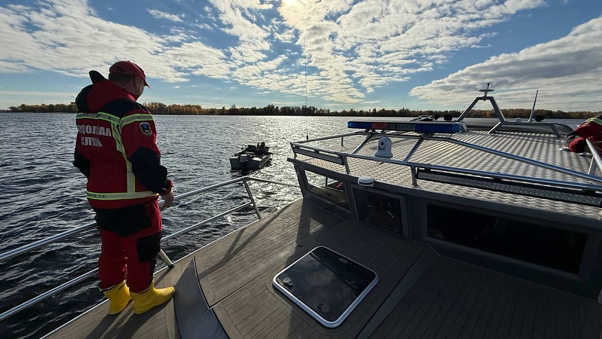 Современный катер позволяет работать саратовским спасателям в самых экстремальных условиях