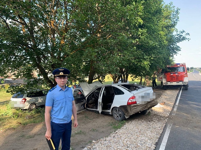 В селе под Саратовом 13-летний школьник на "Приоре" въехал в дерево, погиб 14-летний пассажир
