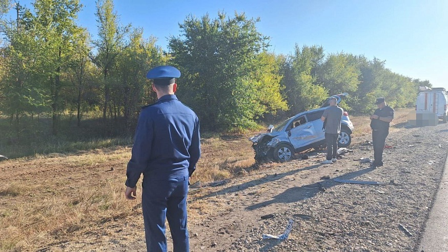 В Марксовском районе в аварии погибли три человека