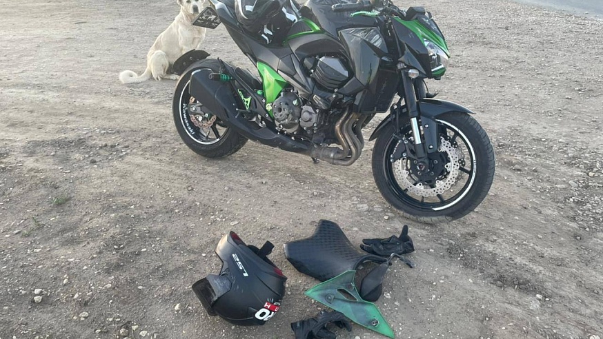 В ДТП на выезде из Саратова пострадал мотоциклист