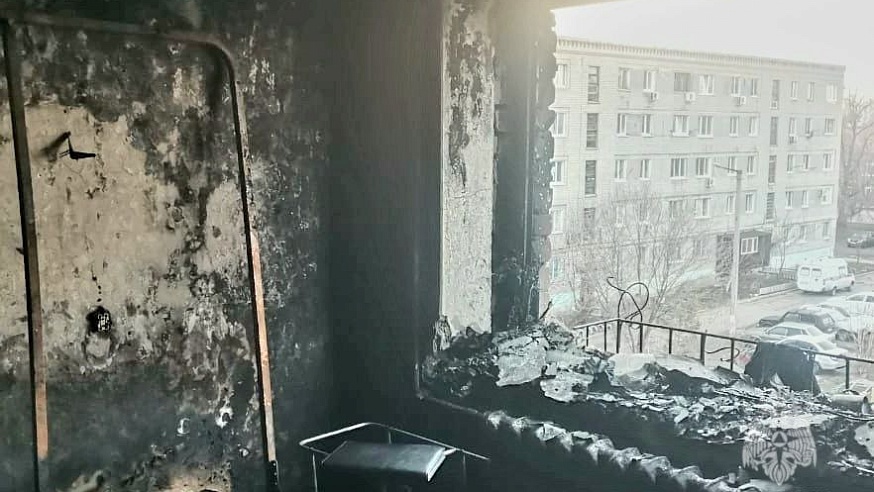 На пожаре в балаковской пятиэтажке погиб мужчина