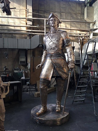 Саратовская скульптура Петра I почти готова