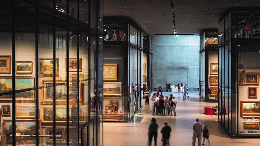 На макете нового выставочного центра в Коммунарке изобразили картины Петрова-Водкина