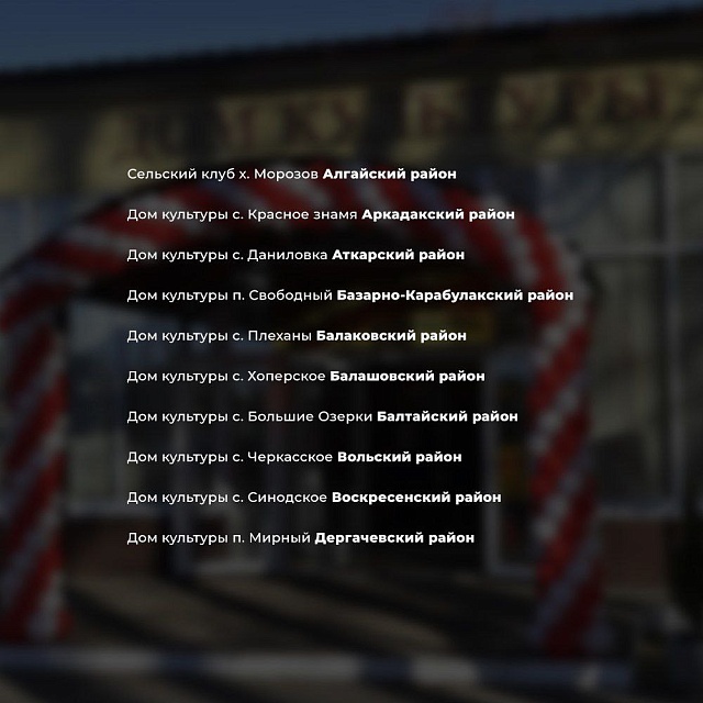 Губернатор Бусаргин назвал дома культуры ключевым элементом развития села