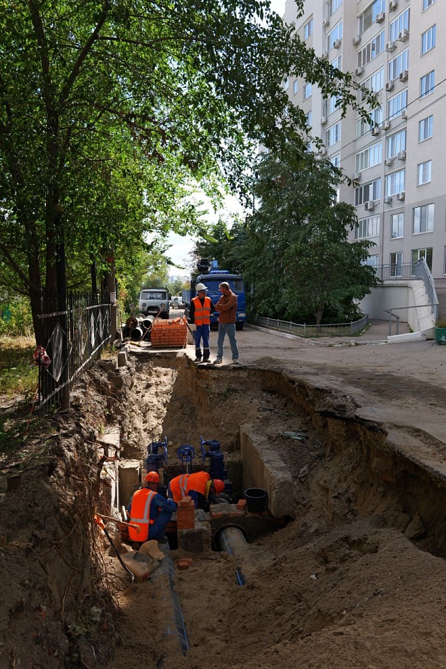 В Саратове продолжается масштабная замена сетей водоканала