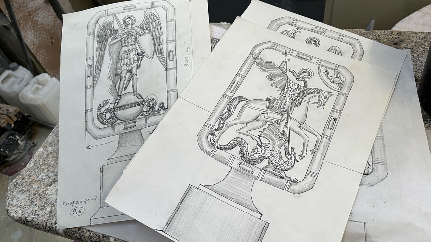 Работа заслуженного художника России станет частью композиции перед Энгельсским храмом