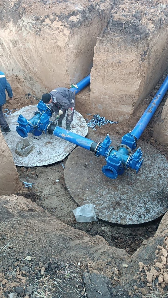 В Энгельсском районе продолжают укладывать водоводы