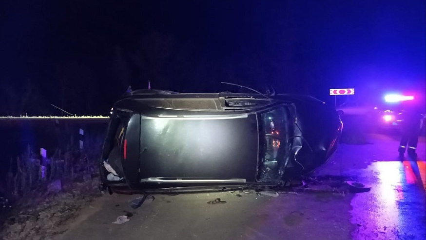 Ночью под Саратовом погиб 37-летний водитель перевернувшегося "Опеля"