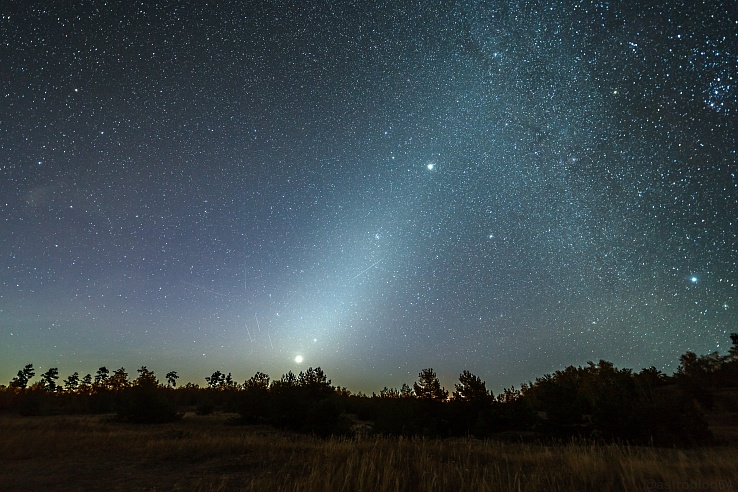 Саратовский астроном-любитель Козырев запечатлел в небе зодиакальный свет