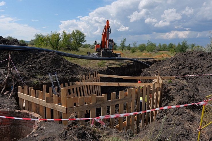 В поселке в Ленинском районе завершен ремонт аварийного водопровода