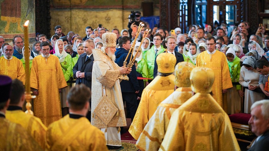 Патриарх Кирилл наградил Игоря Комарова Орденом Благоверного князя Даниила Московского II степени 