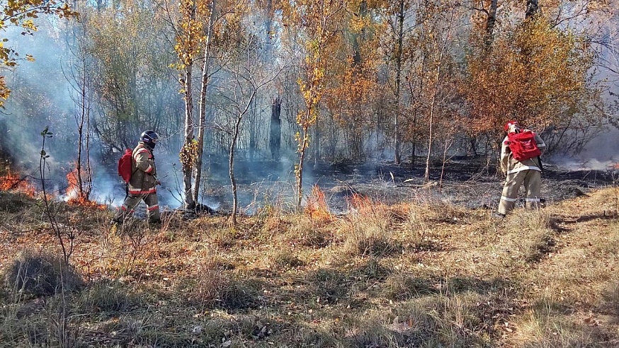 В Саратовской области пожарные ликвидировали 4 возгорания