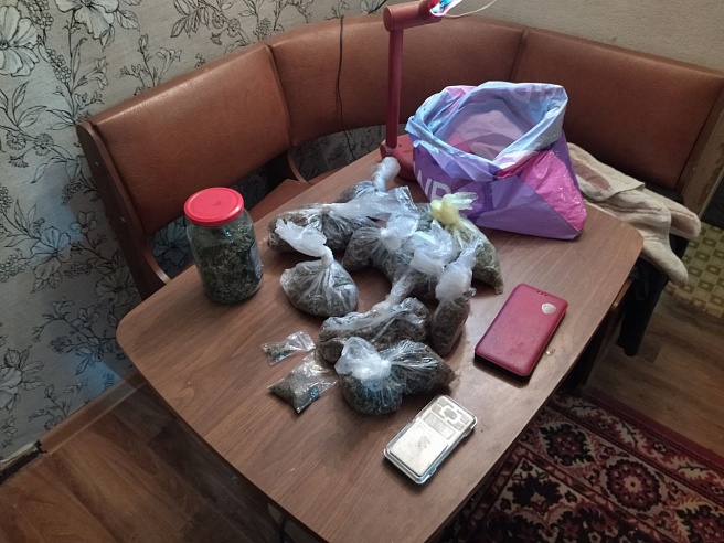 В Саратове мужчина "запас" на зиму 1,5 килограмма каннабиса
