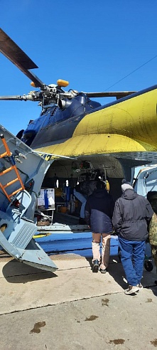 В Саратов доставили 75-летнего пациента вертолетом санавиации