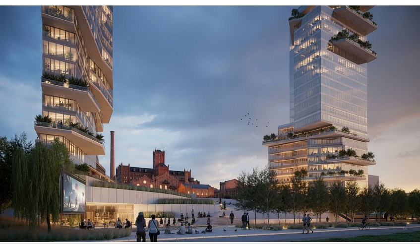 Саратовцам показали, как может выглядеть квартал рядом с мельницей Шмидта