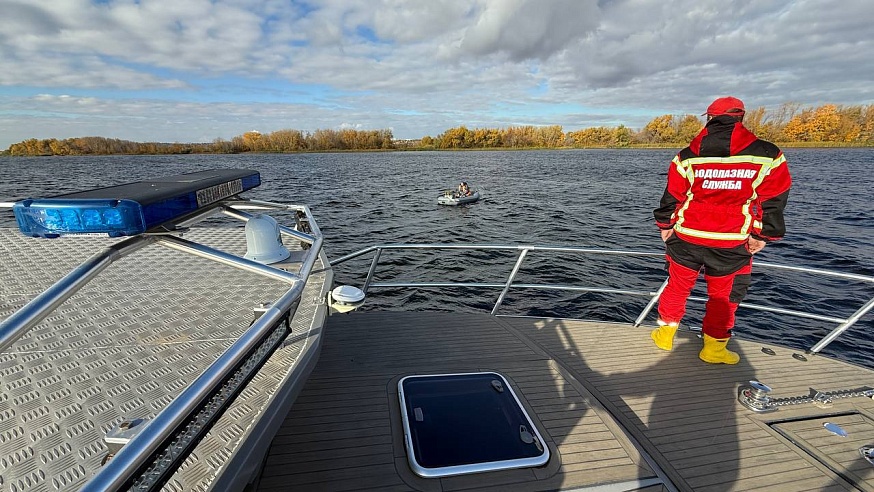 Современный катер позволяет работать саратовским спасателям в самых экстремальных условиях