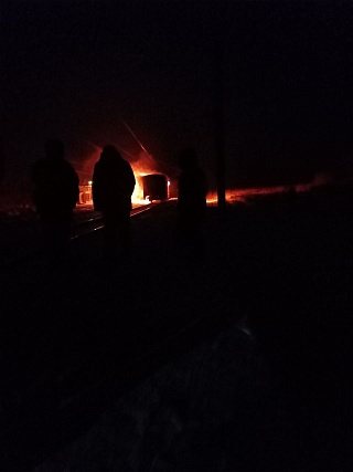 В Саратовской области горела электричка