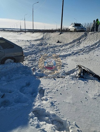 В Гагаринском районе пострадал водитель съехавшей в кювет "четырнадцатой"