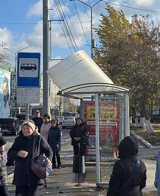 Последствия сильного ветра в Саратове: упавшие деревья и дорожные знаки, разбитые остановки