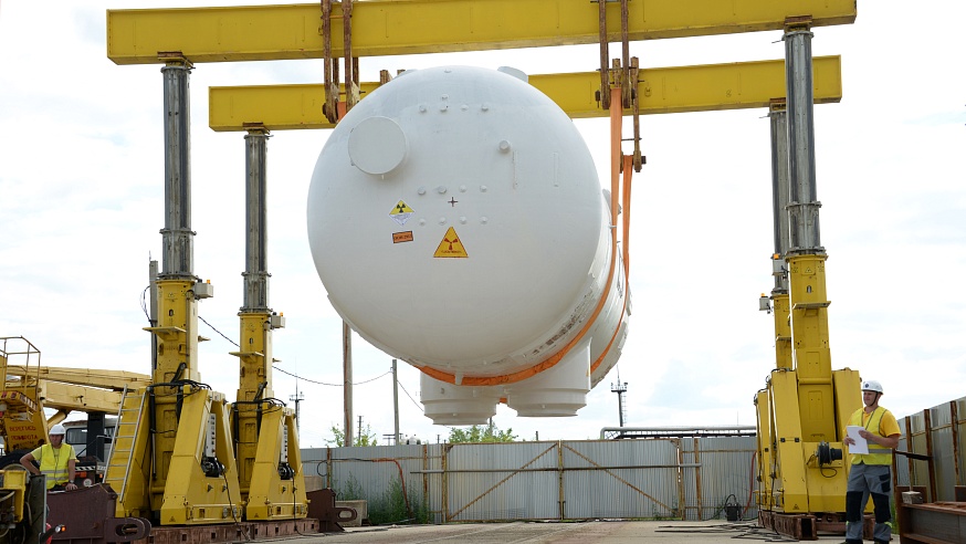 На российских АЭС начали утилизировать отработавшее крупногабаритное оборудование