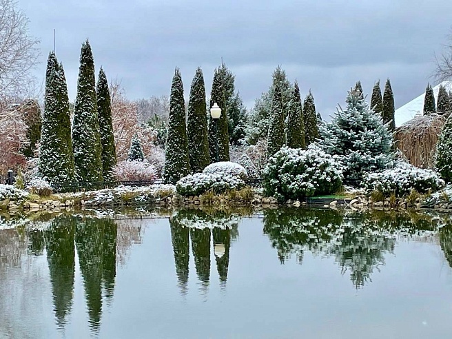 Володин поделился снимками заснеженного Иоанновского монастыря под Саратовом
