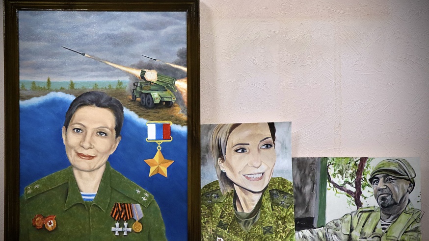 Саратовский осужденный занялся живописью, вдохновившись подвигом Героя России с позывным "Корса"