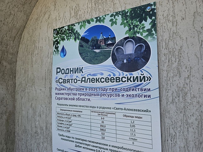 Ремонт саратовского родника обошелся в 300 тысяч