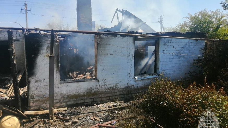 На пожаре в Краснокутском районе погиб мужчина