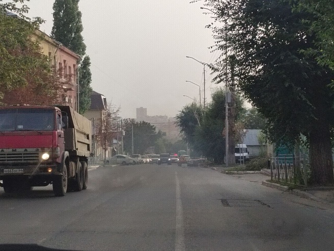 Саратов накрыла пыльная дымка