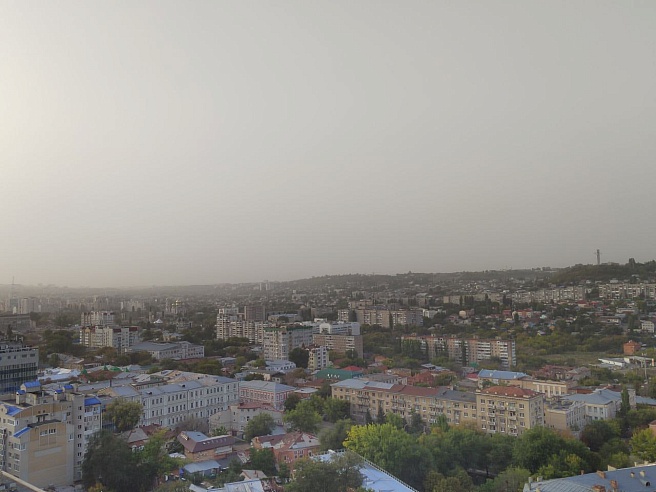 Саратов накрыла пыльная дымка