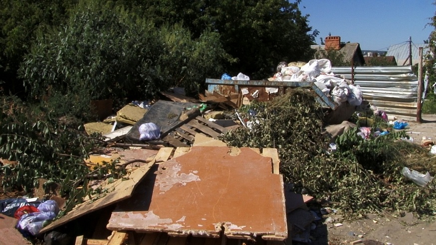 В Саратове мусор с контейнерных площадок убирают по жалобе