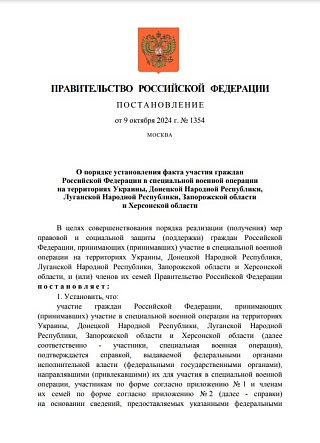 Справки об участии в СВО можно будет получить на Госуслугах