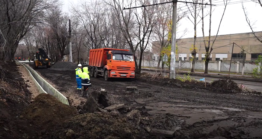 В Саратове продолжаются работы по реконструкции трамвайного маршрута № 3