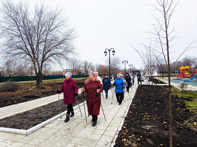 Саратовские пенсионеры занимались нейрогимнастикой и провели марш-бросок с элементами йоги