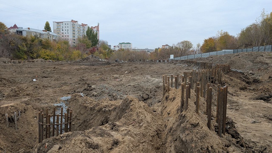 Завершаются подготовительные работы для строительства очистных сооружений в Глебучевом овраге