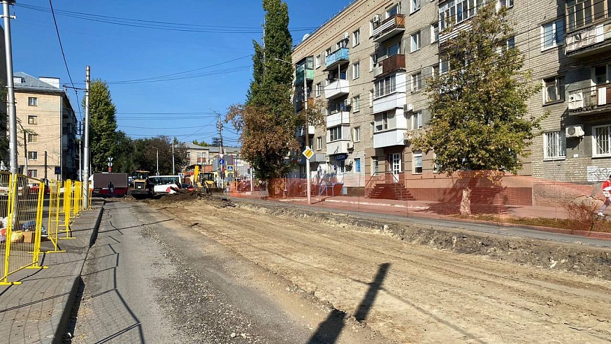 В Саратове с трамвайного маршрута №6 полностью сняли провода