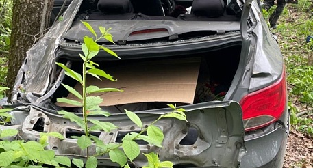 В Аткарском районе в слетевшей с трассы иномарки погибла женщина-пассажир