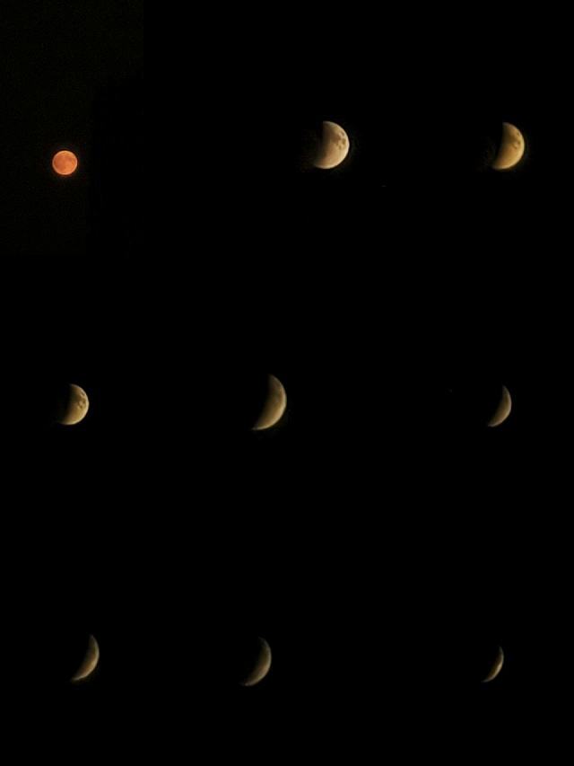 Саратовцы поделились фото "кровавой Луны"