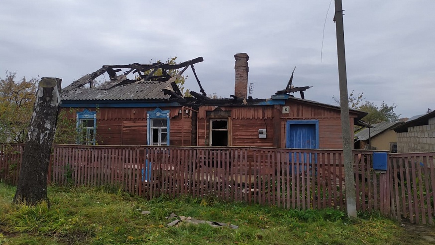 В доме на Некрасова заживо сгорел мужчина